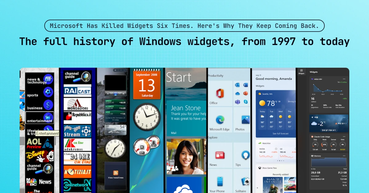 Microsoft Has Killed Widgets Six Times. Here’s Why They Keep Coming Back.