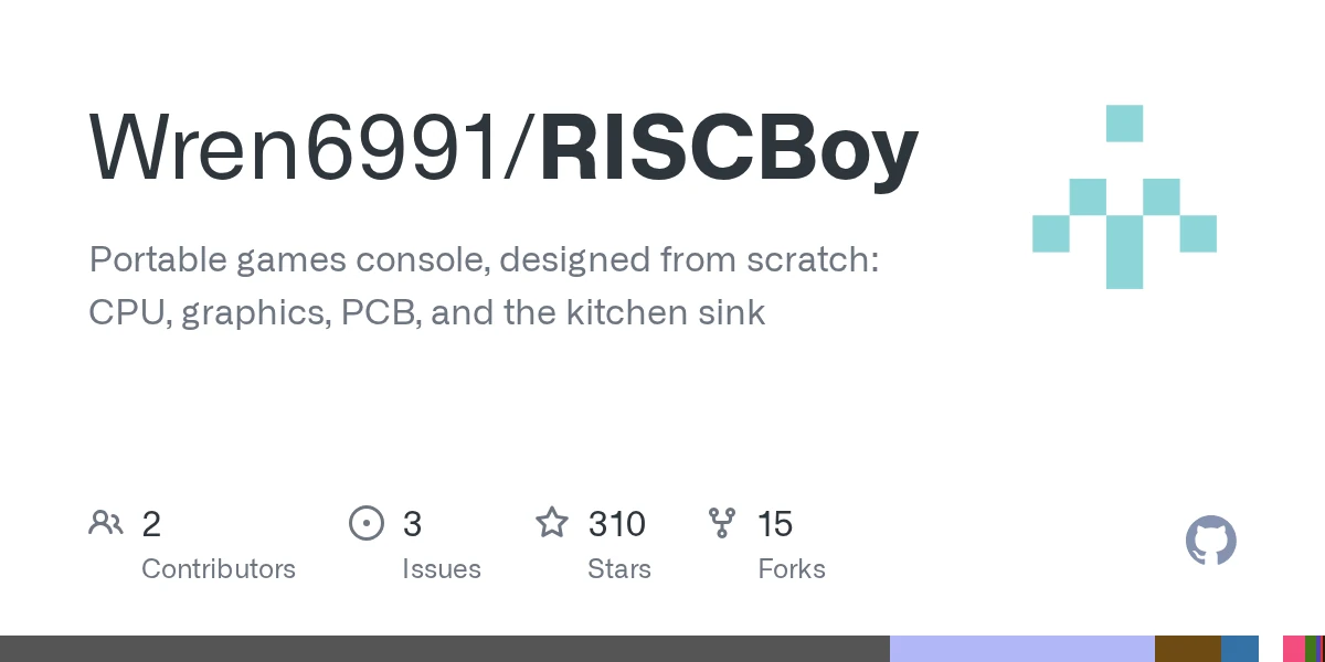 RISCBoy is an open-source portable games console, designed from scratch