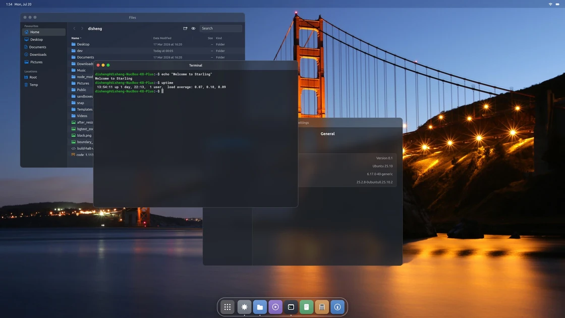 Starling: The first real desktop written by AI