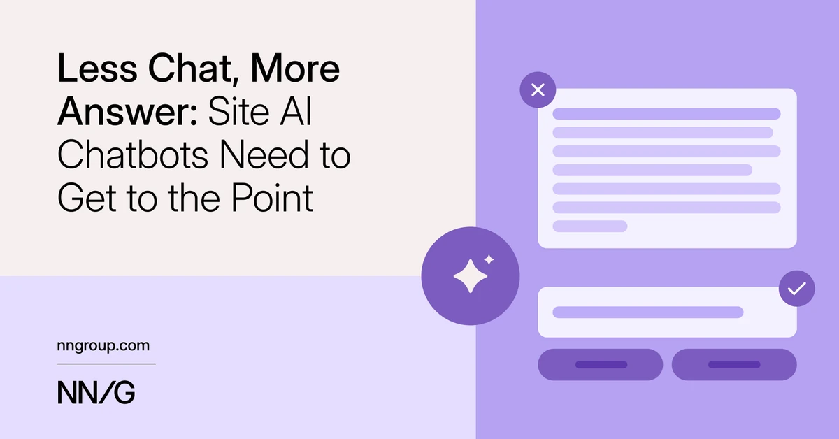 Less Chat, More Answer: Site AI Chatbots Need to Get to the Point