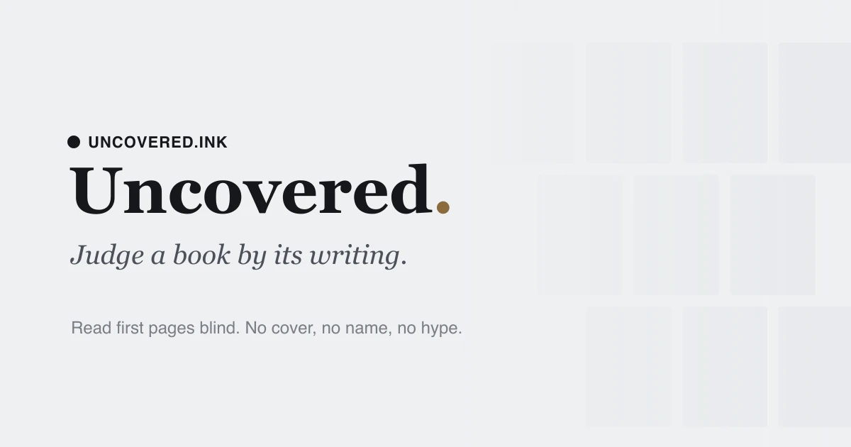 Judge a book by its first pages