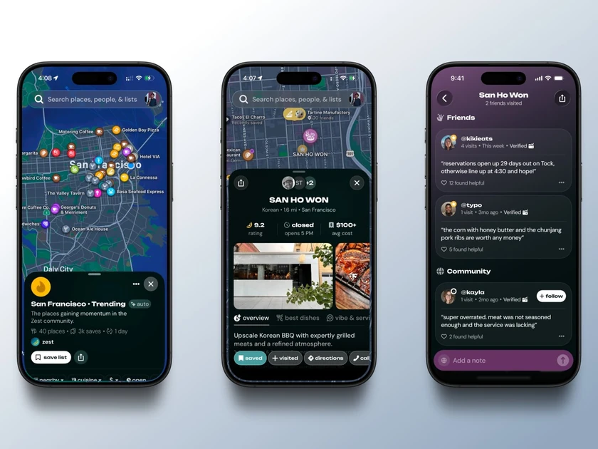 Zest launches a restaurant discovery app powered by where people actually eat