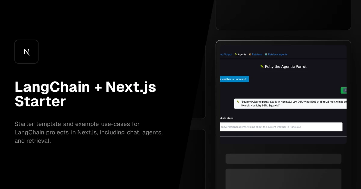 LangChain + Next.js Starter