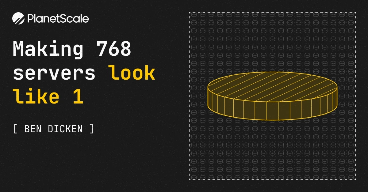 Making 768 servers look like 1