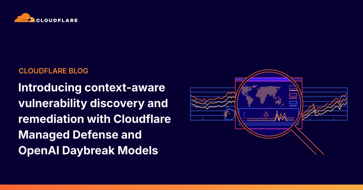 Introducing context-aware vulnerability discovery and remediation with Cloudflare Managed Defense and OpenAI Daybreak Models
