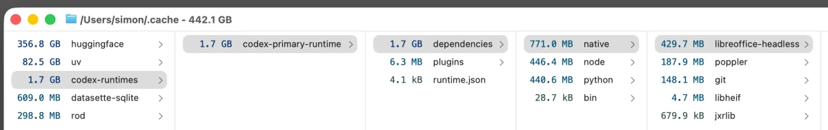 The ChatGPT/Codex app bundles a full copy of LibreOffice