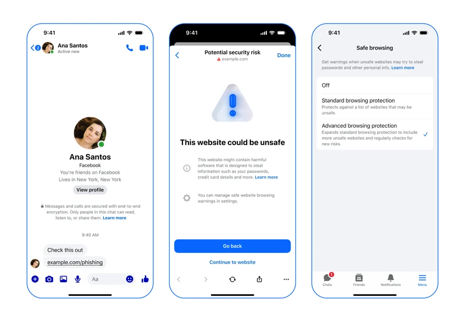 How Advanced Browsing Protection Works in Messenger