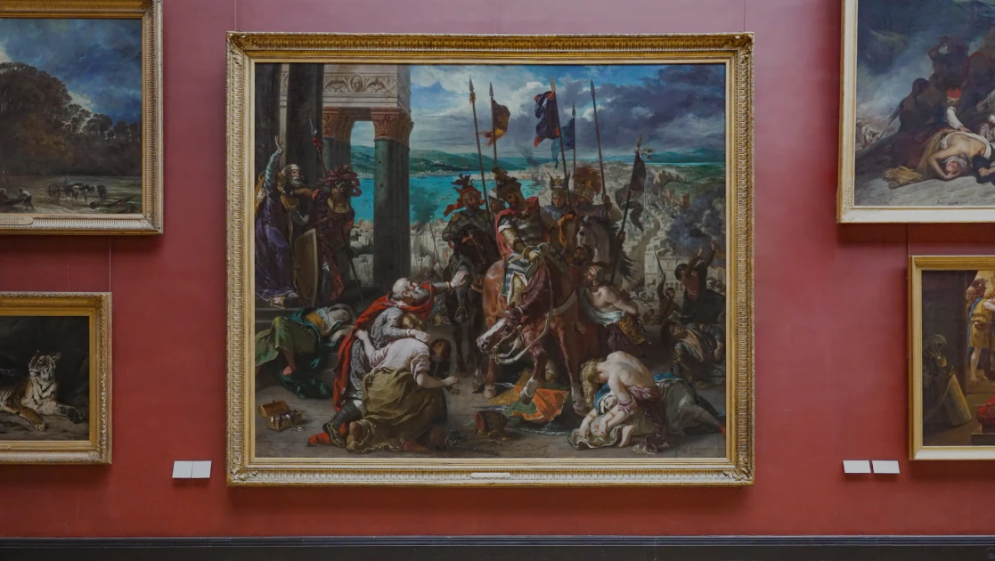 Delacroix's Entry of the Crusaders into Constantinople Restored