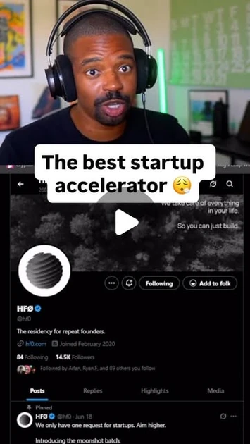 Bryce Johnson | The best alternative to y-combinator for repeat founders? HF0 (their applications are now open) | Instagram