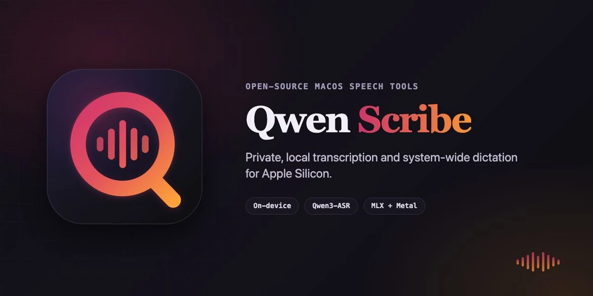 Show HN: Qwen Scribe – local transcription and dictation for Apple Silicon