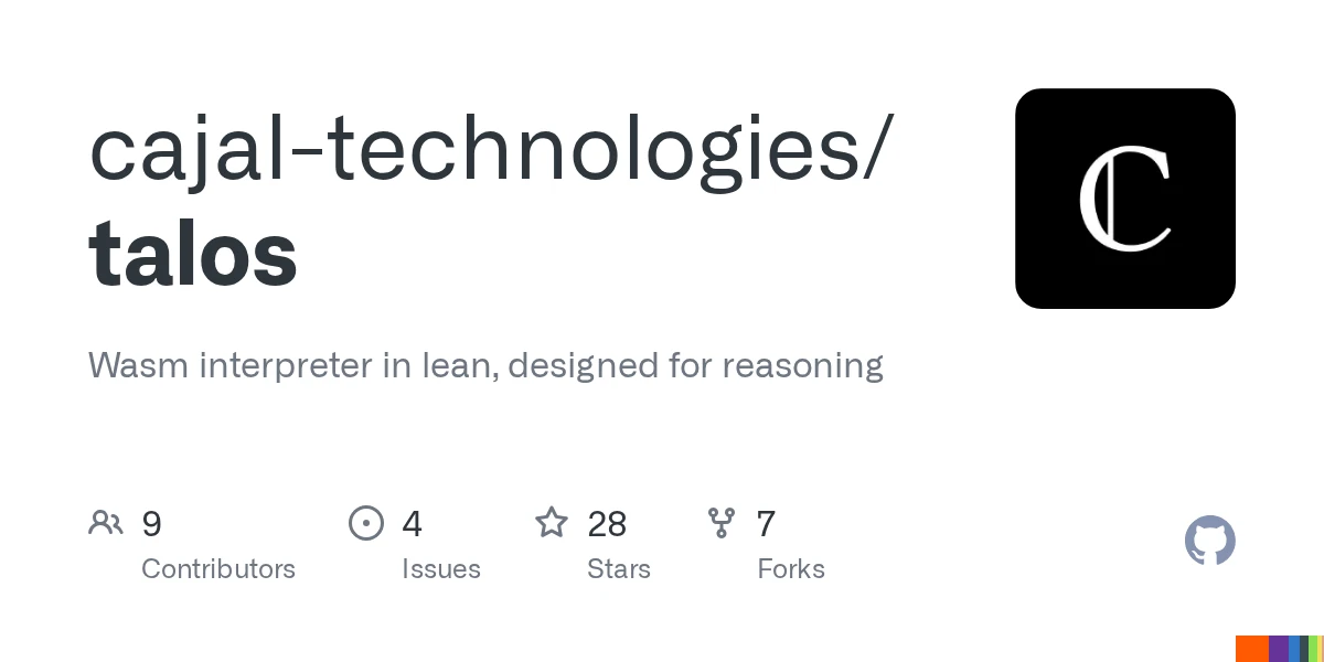 Show HN: Talos – Open-source WASM interpreter for Lean