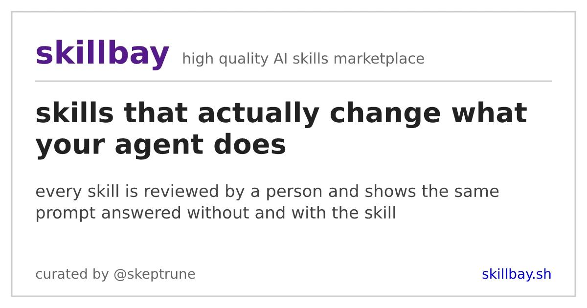 Show HN: Craigslist for agent skills, curated by a human