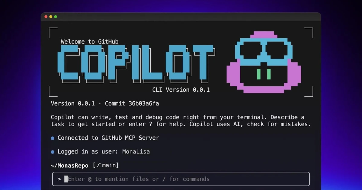 Power agentic workflows in your terminal with GitHub Copilot CLI