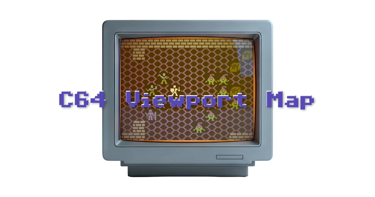 C64 Basic: Game Map Overhead "Camera View"