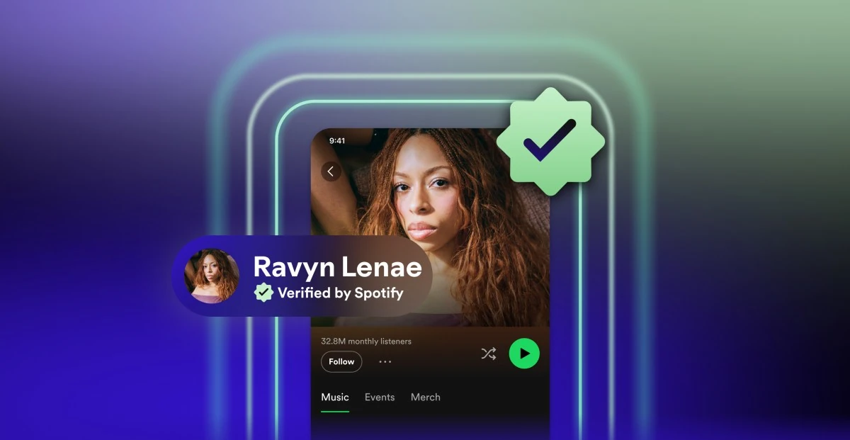 Verified by Spotify badge lets you know this artist isn’t AI