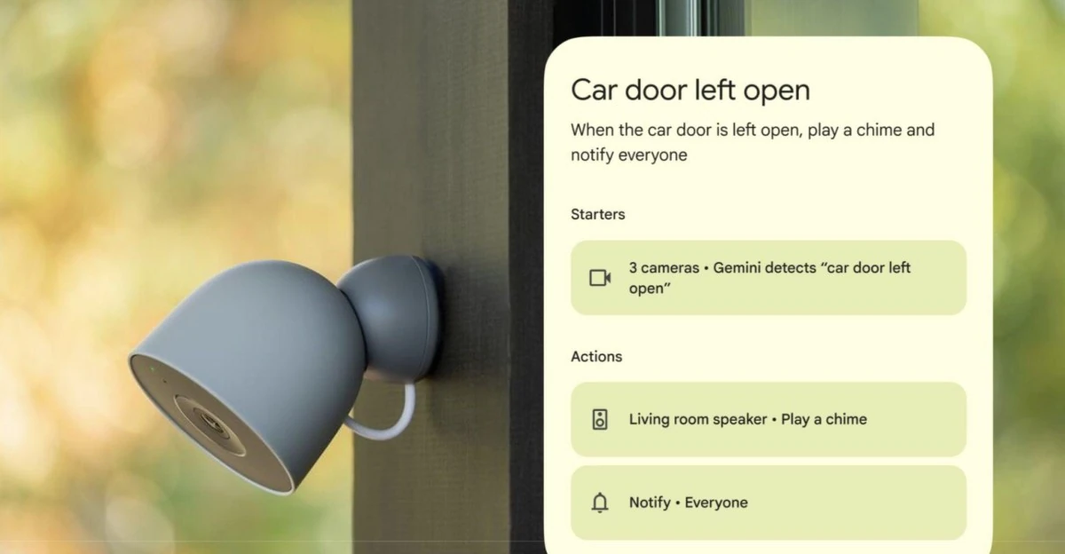 Gemini for Google Home can now use your cameras to trigger automations