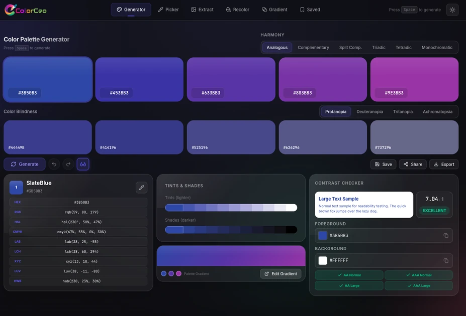 I have create a color generator tools for graphics &amp; /UIUX Designer.