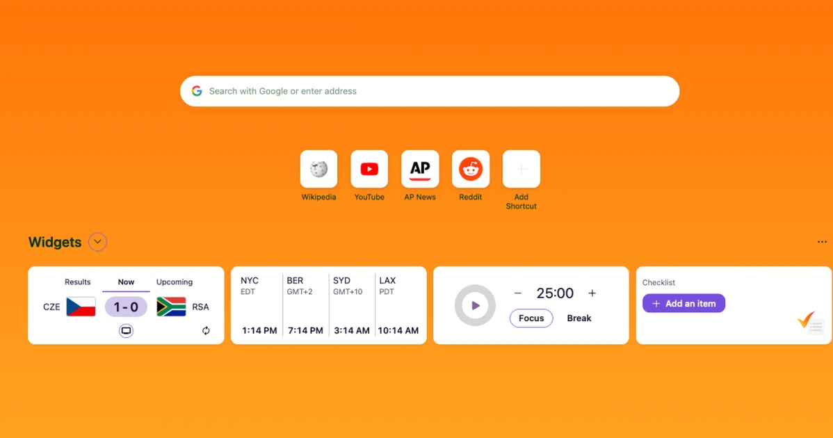 Firefox’s new home page widgets are helping me focus