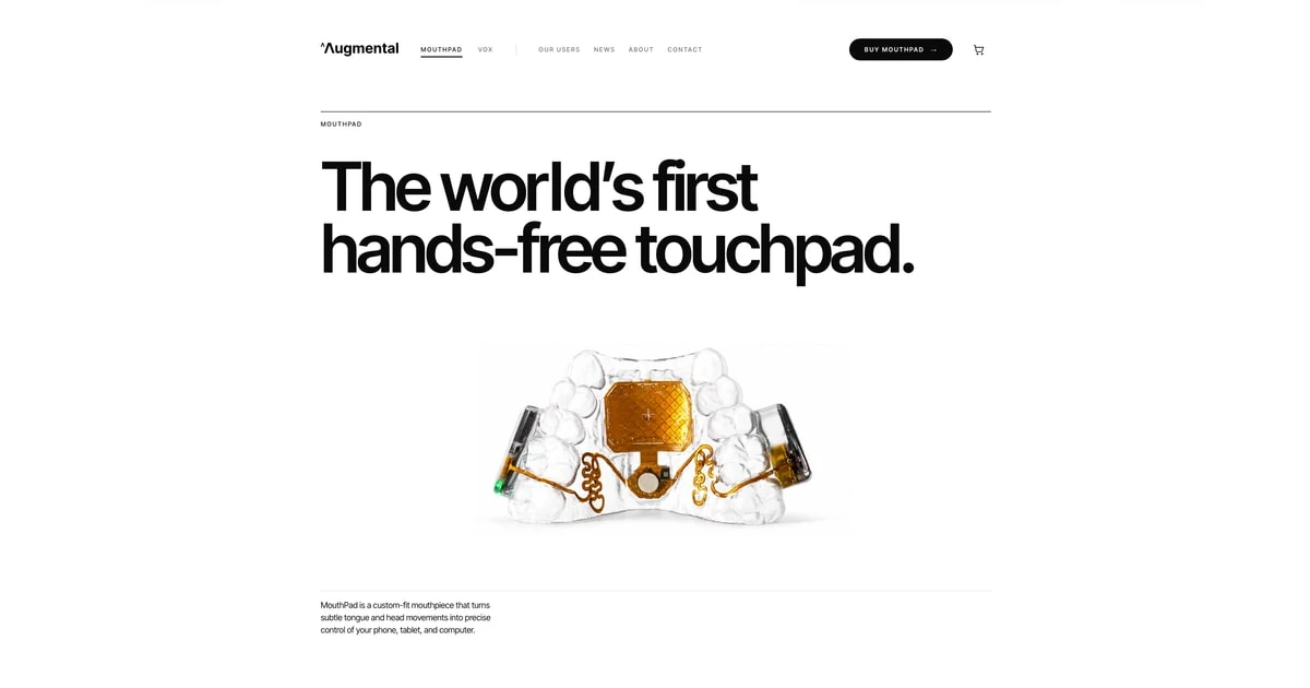 MouthPad: A Tongue-Controlled Touchpad