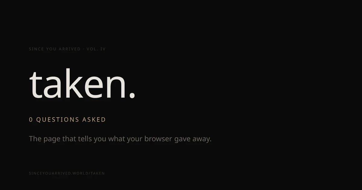 Taken