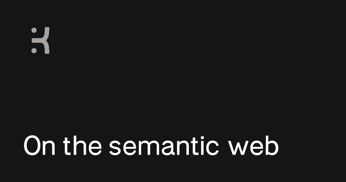 On the semantic web