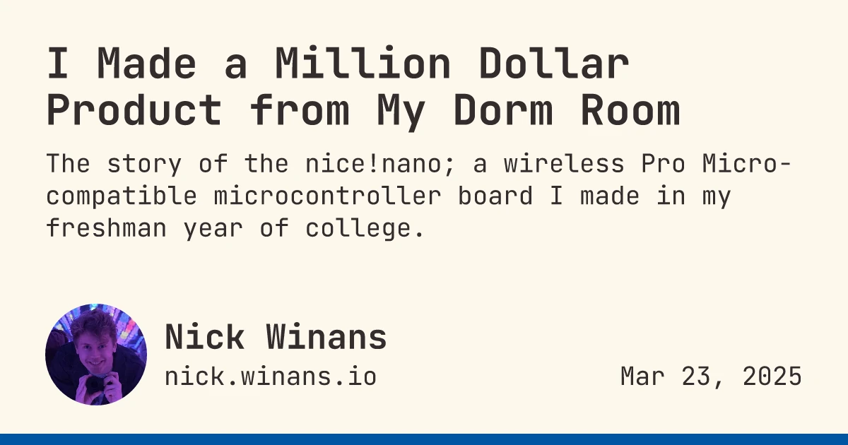 I Made a Million Dollar Product from My Dorm Room (2025)