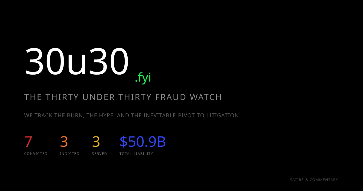 The Thirty Under Thirty Fraud Watch