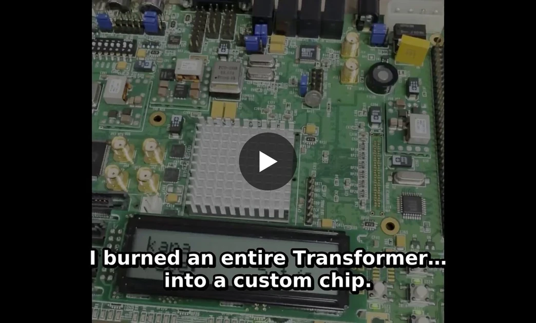 GateGPT: 56k tokens per second Transformer (KV cache) on FPGA at 80 MHz