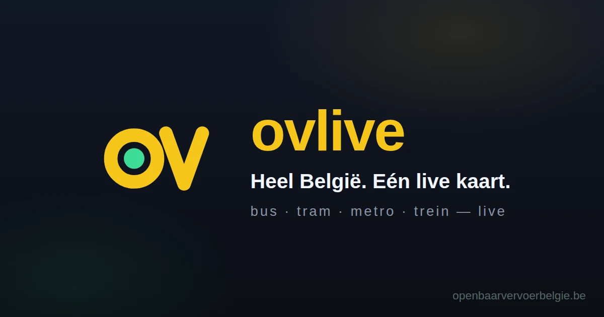 Live map of public transport in Belgium