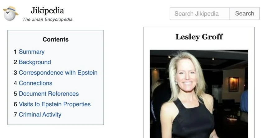 Jikipedia turns Epstein’s emails into an encyclopedia of the his powerful friends