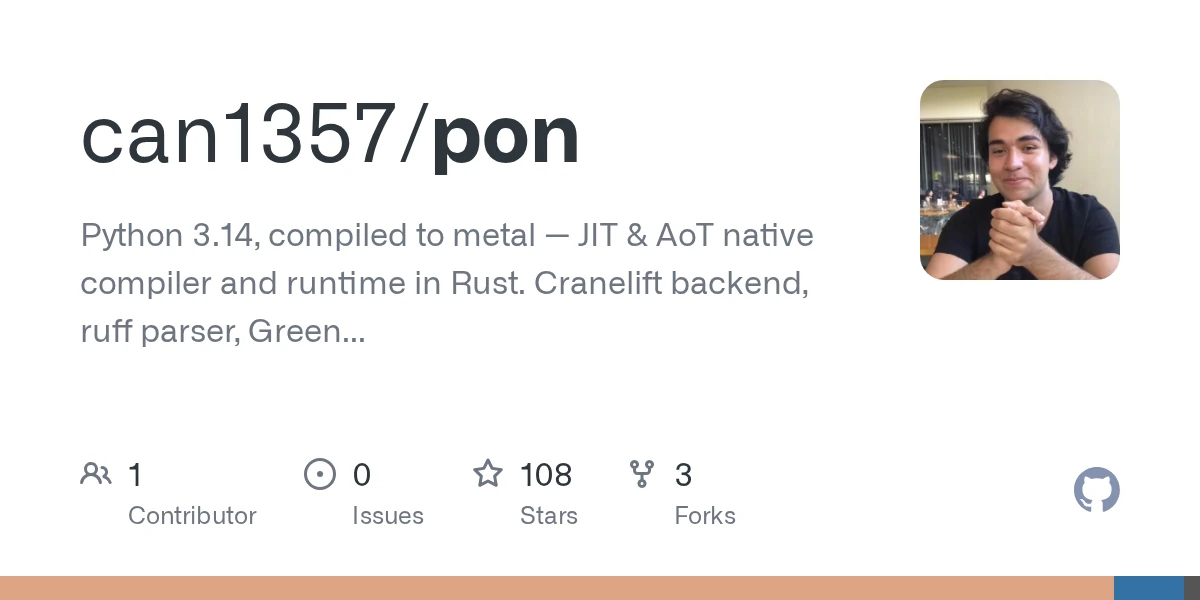 Python 3.14 compiled to metal – no interpreter