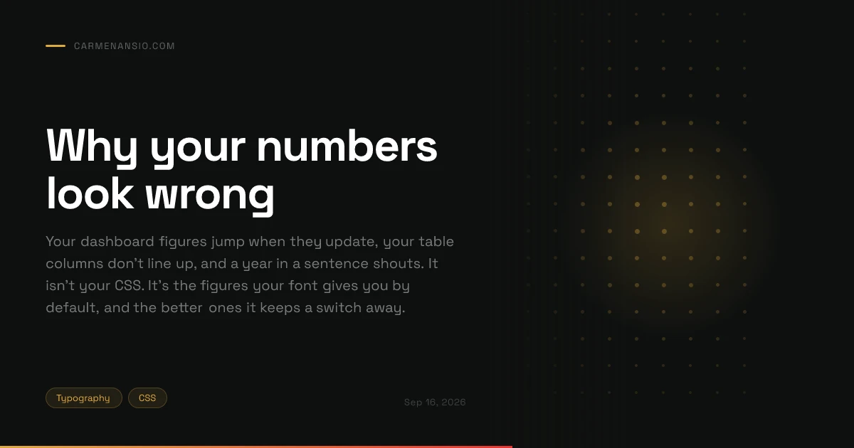 Why your numbers look wrong
