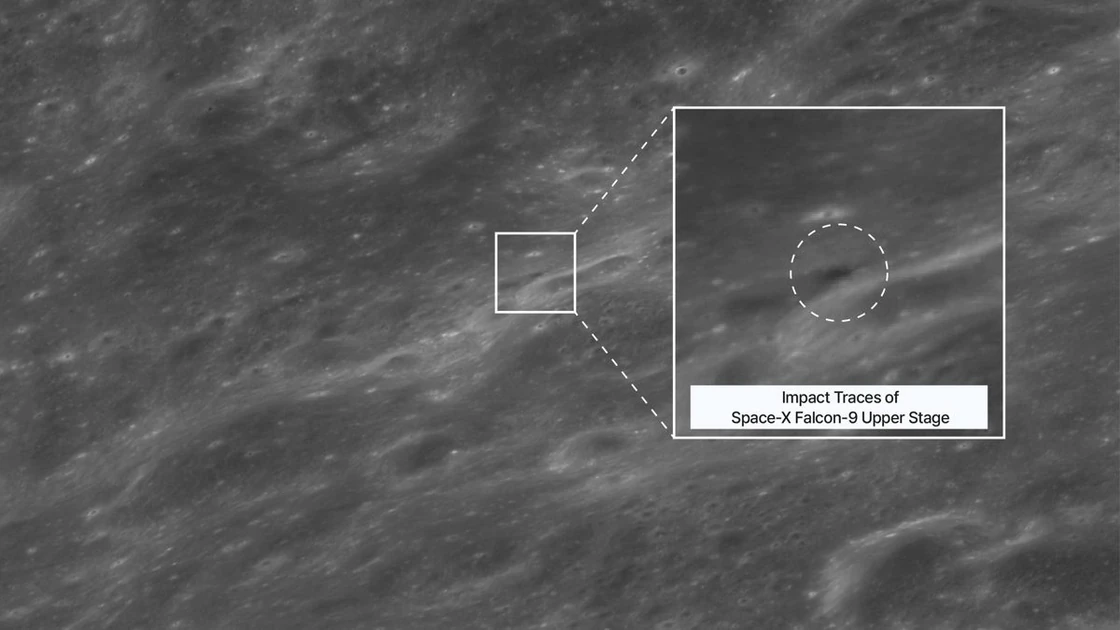 One lucky orbiter caught the SpaceX rocket crash site on moon