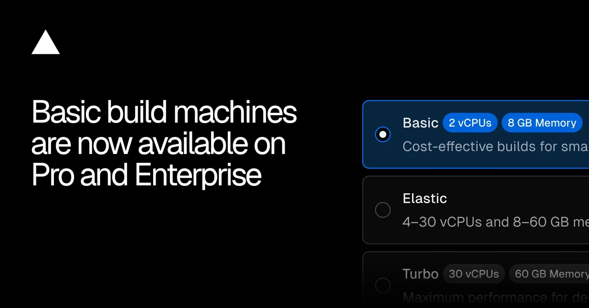 Basic build machines are now available on Pro and Enterprise
