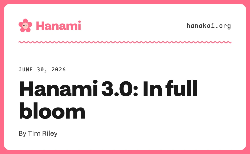 Hanami 3.0: In Full Bloom