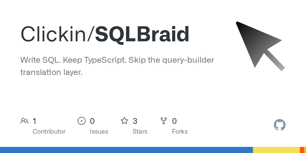 Show HN: SQLBraid – Write SQL directly in TypeScript without a query-builder DSL
