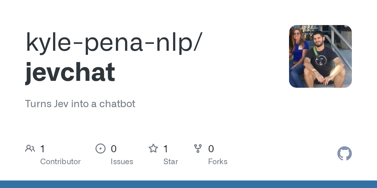 I turned Jev into a (lousy) chatbot