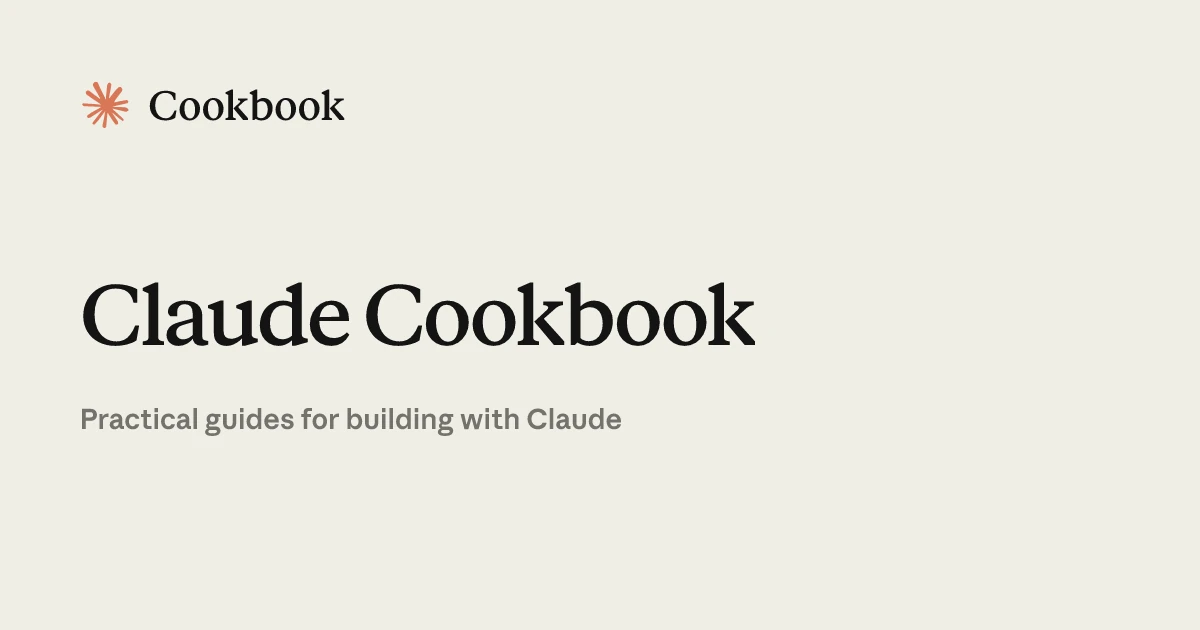 Claude Cookbook