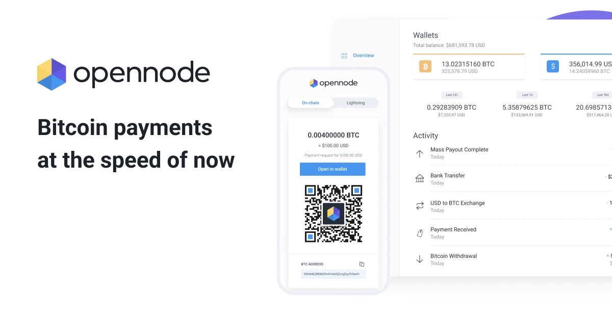 OpenNode – Bitcoin Payment Processor