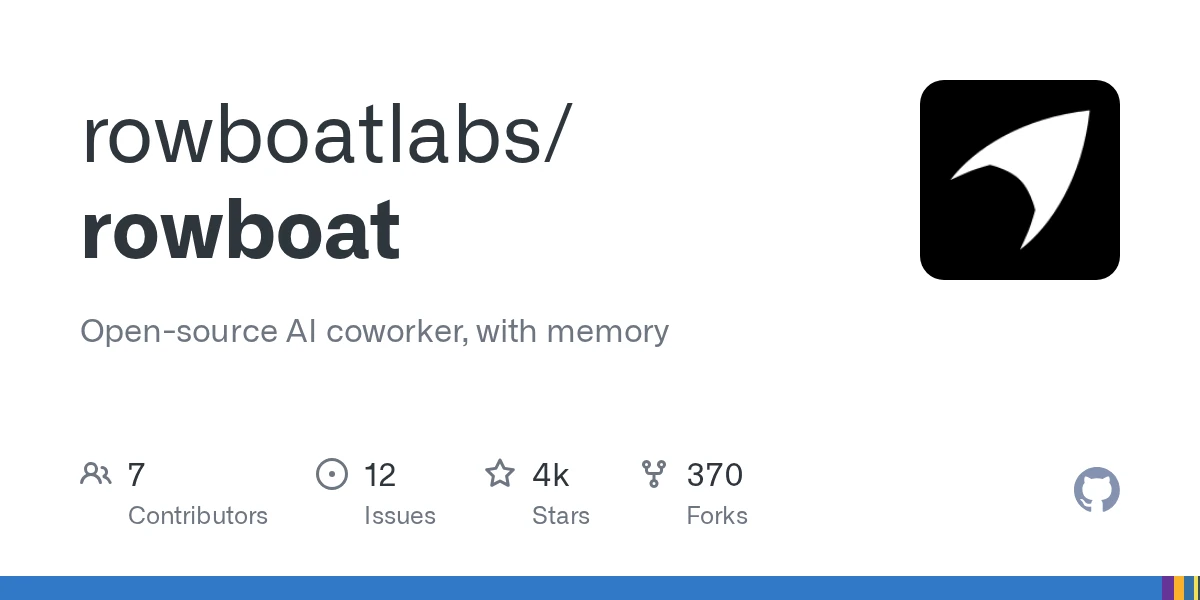 GitHub - rowboatlabs/rowboat: Open-source AI coworker, with memory