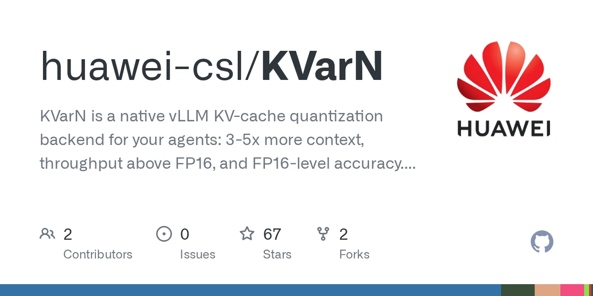KVarN: Native vLLM KV-cache quantization back end by Huawei