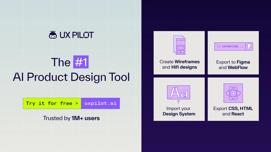 UX Pilot - Superfast UX/UI Design with AI