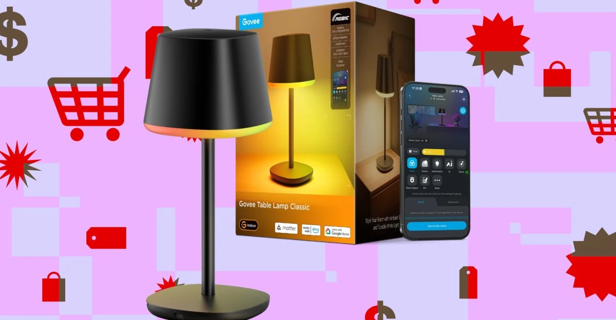 Govee’s rechargeable smart table lamp is down to $60