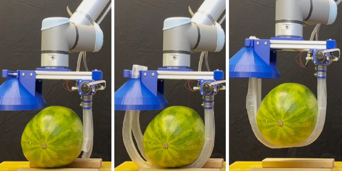 Vine-inspired robot fingers can reach out and grab someone