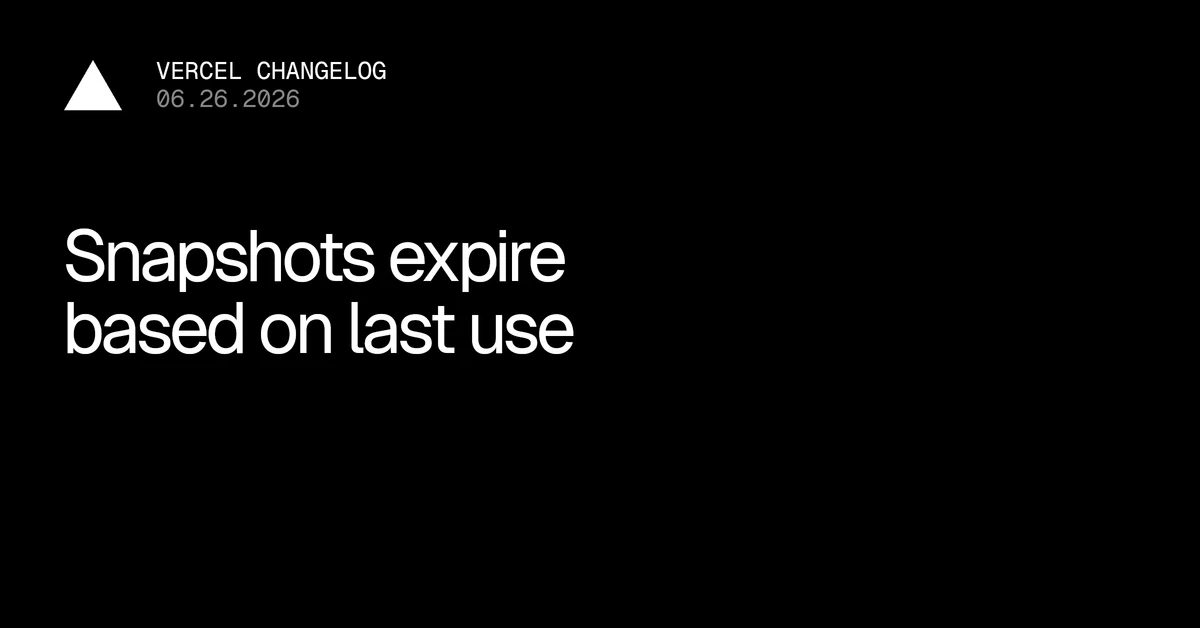 Sandboxes now expire based on last use