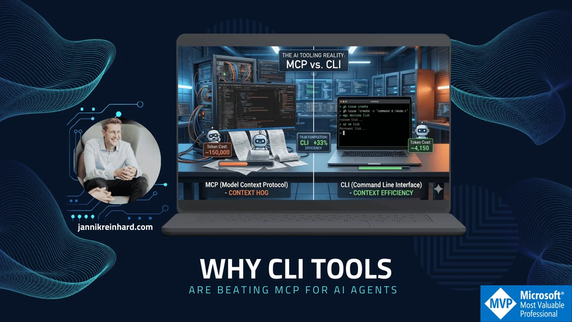 CLI Tools vs MCP: Better AI Agents With Less Context - Jannik Reinhard