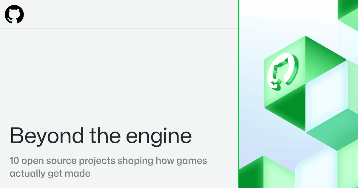 Beyond the engine: 10 open source projects shaping how games actually get made