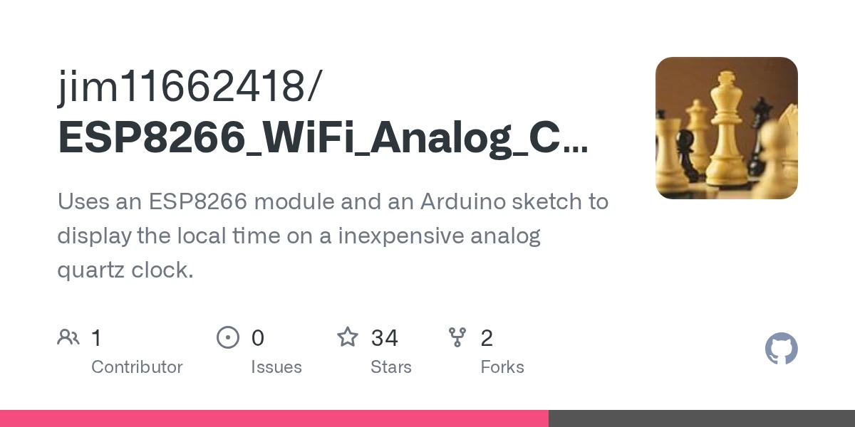 GitHub - jim11662418/ESP8266_WiFi_Analog_Clock: Uses an ESP8266 module and an Arduino sketch to display the local time on a inexpensive analog quartz clock.