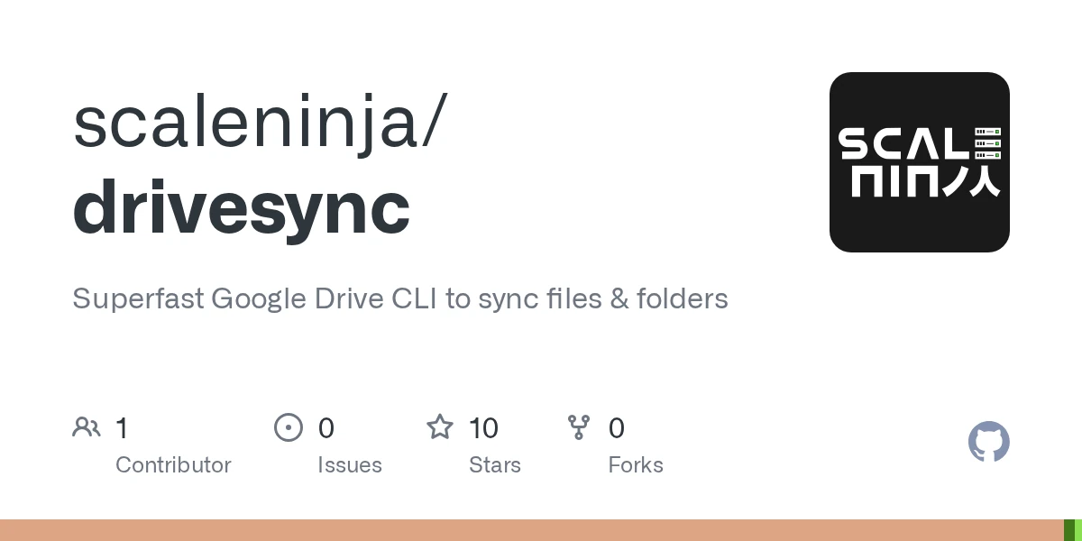 Show HN: DriveSync – fast Git-styled Google Drive sync CLI