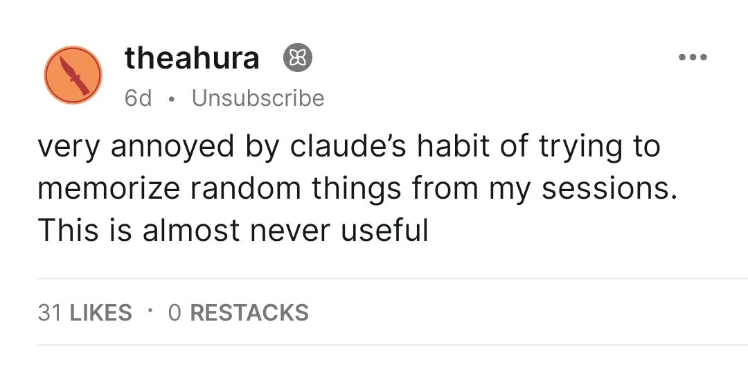 Claude, please stop trying to memorize random crap